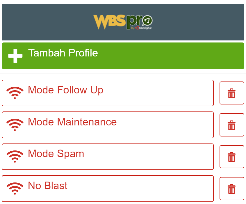 membuat profil wbspro