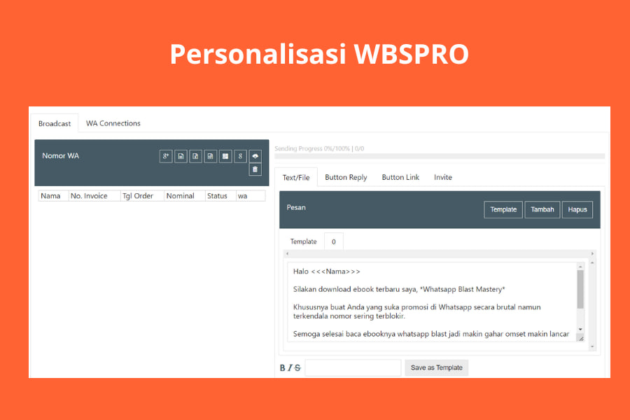 Personalisasi Iklan WBSPRO
